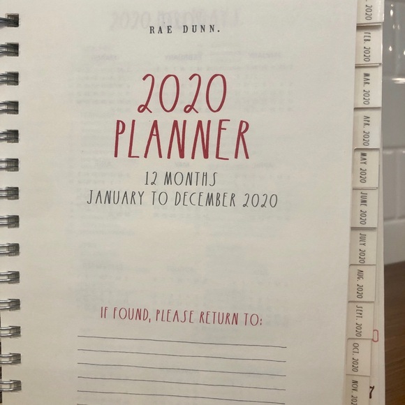 Rae Dunn yearly Planner “BEST YEAR EVER” - Picture 3 of 7